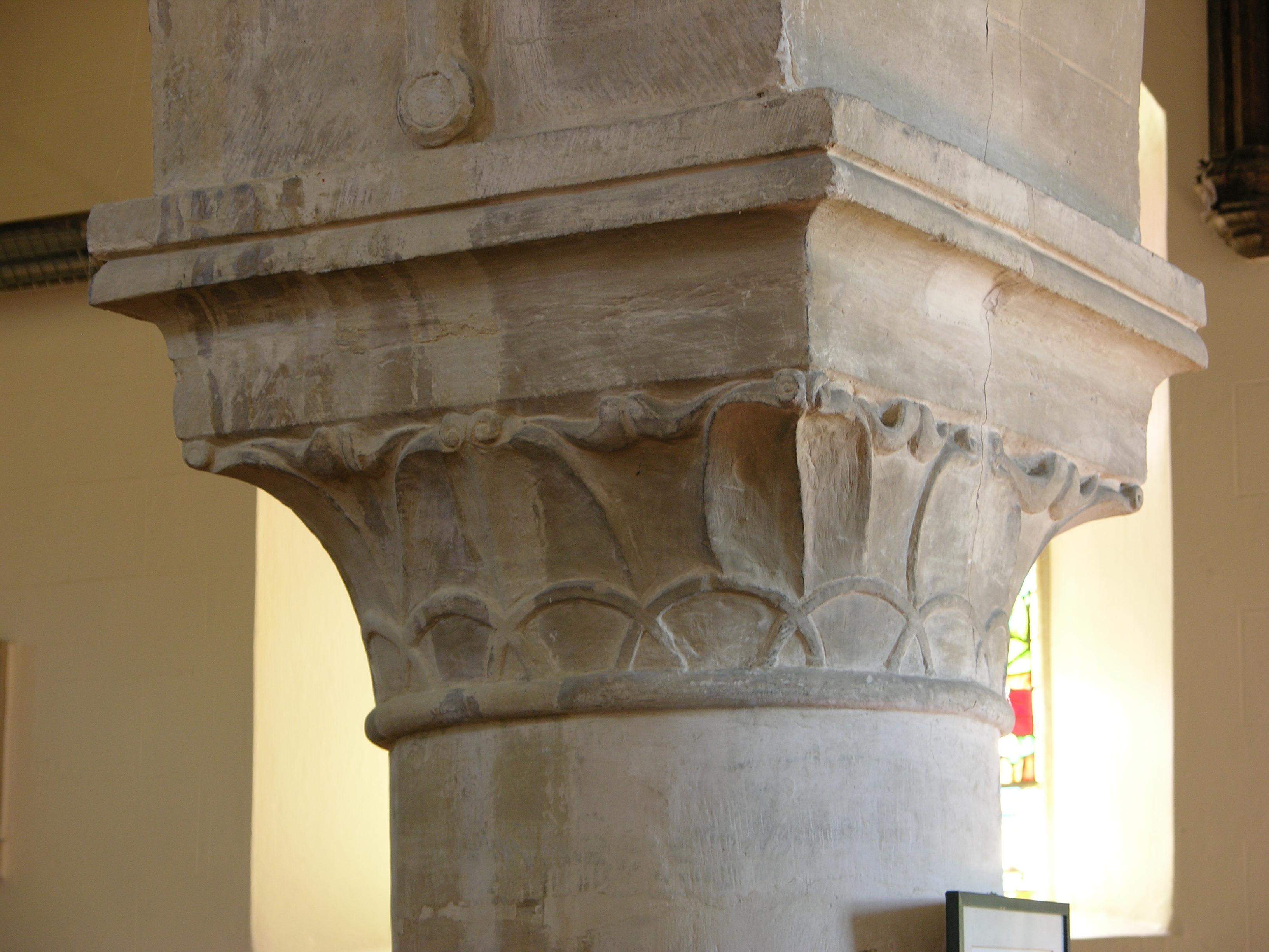Waterleaf Stone Waterleaf and Flat Leaf capitals | Stories in Stone