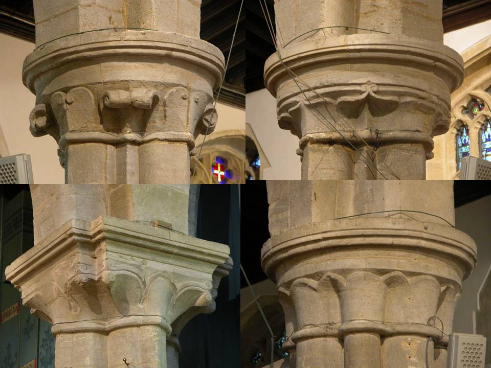 Waterleaf Stone Waterleaf and Flat Leaf capitals | Stories in Stone